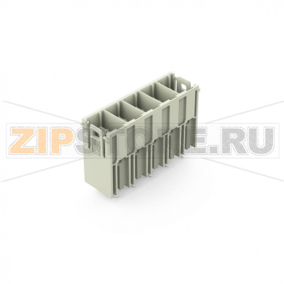 Вилка THT; 1.2 x 1.2 mm solder pin; прямые; 100% защита от неправильного подсоединения; Посеребренные контакты; Шаг контактов 10,16 мм; 5-пол.; светло-серые Wago 832-3605 Универсальное соединение для всех типов проводниковПростой зажим одножильных проводников и проводников с наконечником путем вставкиВстроенные тестовые порты для тестовых штекеров O 2 мм600 В к UL 1059 100% защита от неправильного подсоединенияВозможны варианты кодировки...