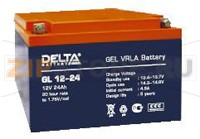 Delta GL 12-24 Гелевый аккумулятор Delta GL 12-24 (характеристики): Напряжение - 12 В; Емкость - 24 Ач; Габариты: 166 мм x 175 мм x 125 мм, Вес: 9,2 кгТехнология аккумулятора: GEL