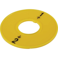 Табличка, желтая, 1 шт TRU Components T18