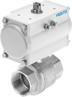 Кран шаровой с приводом Festo VZBM-A-1/4"-RP-40-D-2-B2-PA10