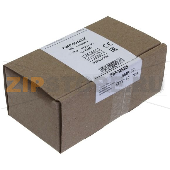 Предохранитель, 32 A, AC 700 В, 200 кА, 22x58 мм, aR, UL Eaton 32AMP 700V AC FERRULE 22x58 MM 