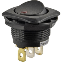 Переключатель клавишный 250 В/AC, 10 А, 1 x выкл/вкл TRU Components TC-R13-135B2-02