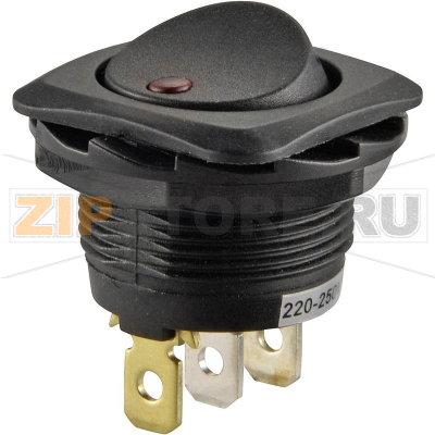 Переключатель клавишный 250 В/AC, 10 А, 1 x выкл/вкл TRU Components TC-R13-135B2-02 