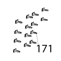 Plastic clip to fix contactors Unox XB 895