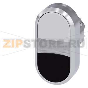 АКТУАТОР ДВОЙНОЙ КНОПКИ С ВОЗМОЖНОСТЬЮ ПОДСВЕТКИ, 22MM, КРУГЛ., ГЛЯНЦЕВЫЙ МЕТАЛЛ, КНОПКА БЕЛАЯ, КНОПКА ЧЁРНАЯ ПЛОСКАЯS, С МАРКИРОВКОЙ ЛАЗЕРОМ, ВЕРХНИЙ РЕГИСТР Siemens 3SU1051-3AB61-0AA0-Z&amp;nbsp;Y11 
