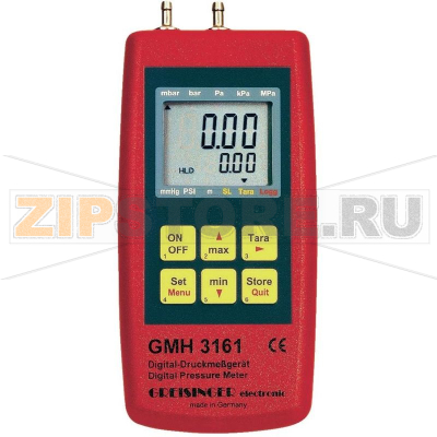 Манометр цифровой, от -0.001 до 0.025 бар Greisinger GMH 3161-01 
