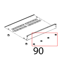 Clip fissaggio cassetto raccogligocce Unox XBC 804