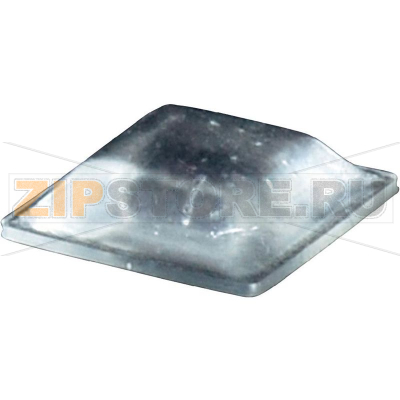 Ножка приборная 12.7х12.7х3.1 мм, клейкая, прозрачная, 1 шт Toolcraft PD2127C 