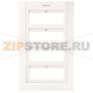 Панель лицевая для бокса поста централизации открытого/скрытого монтажа на 24 модуля, белая ABB 5565.60 