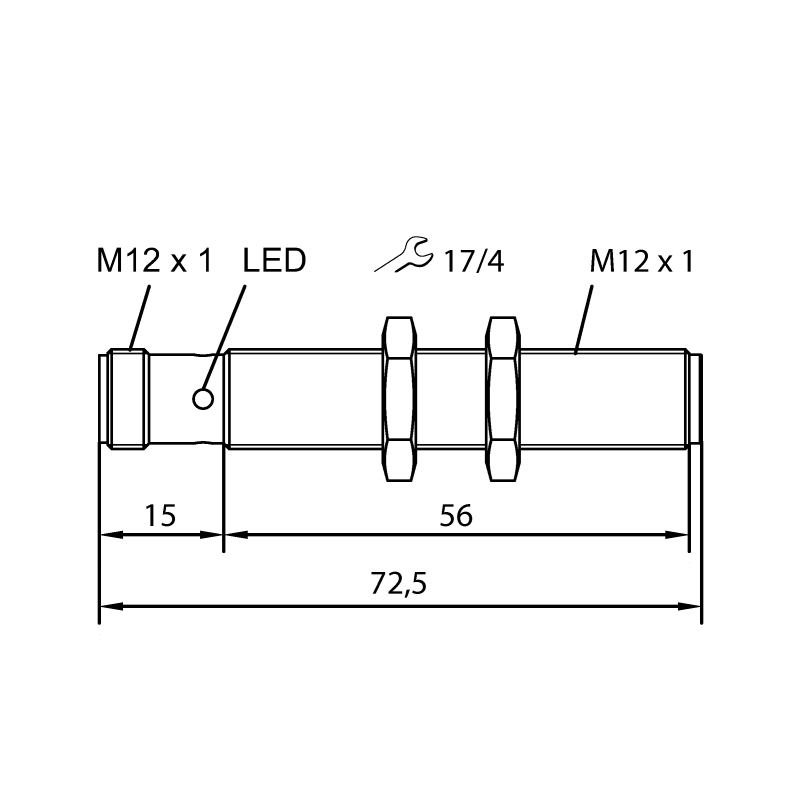Датчик ультразвуковой Turck RU40U-M12-LU8X2-H1141 