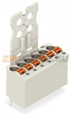 1-conductor THT female header; Вывод под пайку 1 мм O; прямые; 1,5; Шаг контактов 3,5 мм; 10-пол.; светло-серые Wago 2091-1160 Универсальное соединение для всех типов проводниковПростой монтаж одножильных проводников и многожильных проводников с наконечником путем вставкиПростая в использовании конструкция не требует применения специальных инструментовВозможность выполнения монтажа как в соединенном, так и в разъединенном состоянииВстроенные тестовые порты для тестирования параллельно вводу проводникаЗаказная установка выводов под пайку...