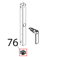 Tappo estetico colonnina porta Unox XBC 404