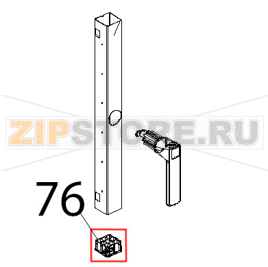 Tappo estetico colonnina porta Unox XBC 404 Tappo estetico colonnina porta Unox XBC 404Запчасть на деталировке под номером: 76