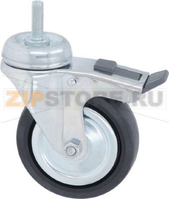 REVOLVING WHEEL ø 100 mm PIN M10+BRAKE 