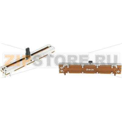 Потенциометр ползунковый 10 кОм, моно, 0.1 Вт, линейный, 1 шт TRU Components F4505N 