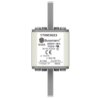 Предохранитель, 630 A, AC 690 В, 200 кА, size 1, 45x45x110 мм, aR, IEC UL Eaton FUSE 630A 690V