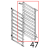 Griglia lat DX inox 10x600x400 Unox XBC 815G