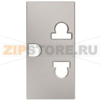 Розетка модульная EU/US стандарта, серебристый ABB 1318.80