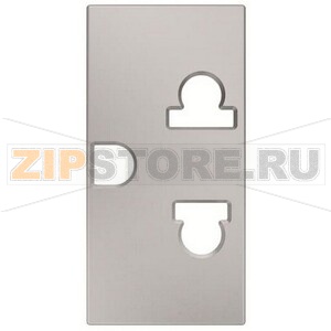 Розетка модульная EU/US стандарта, серебристый ABB 1318.80 