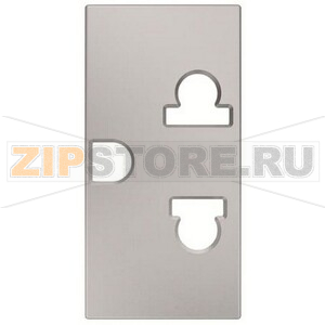 Розетка модульная EU/US стандарта, серебристый ABB 1318.80 