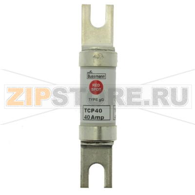 Предохранитель, 40 A, AC 660 В, DC 460 В, 80 кА, BS88/A4, 26x110 мм, gL/gG, BS Eaton 40A 660V AC 