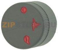 MANOPOLA GRIGIA ø 30 mm SERIGRAFATA