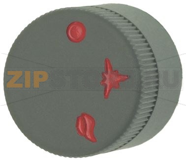 MANOPOLA GRIGIA ø 30 mm SERIGRAFATA 