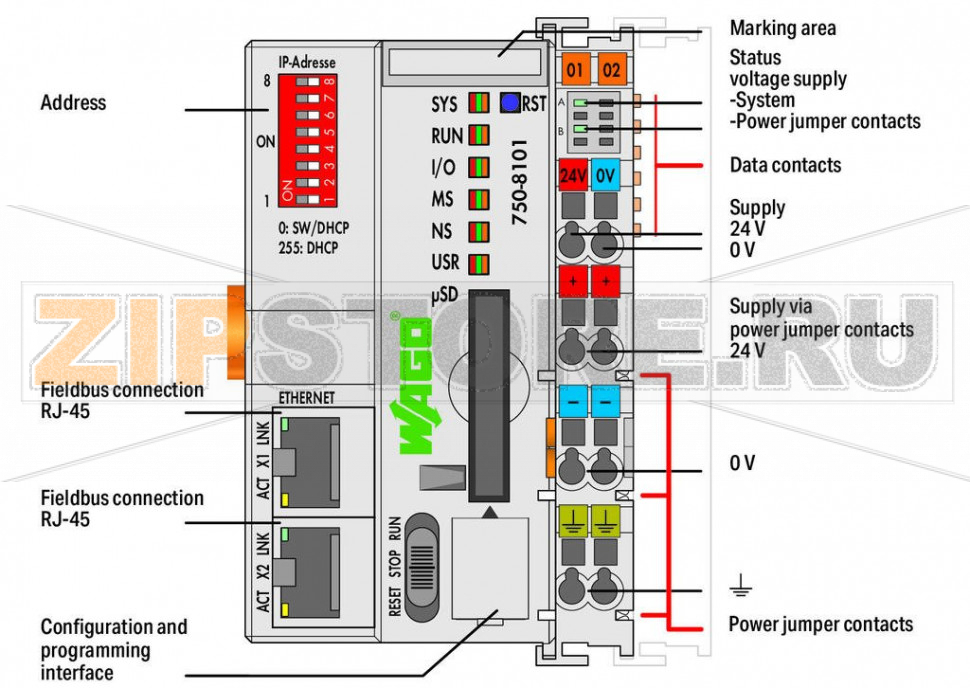 Контроллер PFC100; FG0; 2 x ETHERNET; светло-серые Wago 750-8101/000-010 The controllers are designed for the processing of WAGO applications. You can identify these controllers by a special version of the item number.The application can be downloaded from the respective item on our website. Additional information can be obtained from the application documentation.The controllers can also be used with their own applications as they offer all possibilities of the respective standard variant beyond using the WAGO application(s).Programming per IEC 61131-3Programmable via e!COCKPITDirect connection of WAGO I/O Modules2 x ETHERNET (configurable), RS-232/485Linux operating system with RT?Preempt patchConfiguration via e!COCKPIT or Web-Based Management interfaceMaintenance-freeSuitable software application: Machine Data Collection with MTConnect...