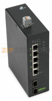 Промышленный переключатель ECO; 5 портов 1000Base-T; 2-слотовый 1000Base-SX/LX; Расширенный диапазон температур; 4 * питание по Ethernet; черные Wago 852-1417