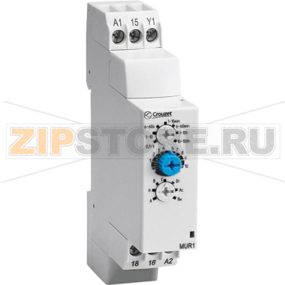 Реле задержки времени 0.1 с-100 ч, 1 шт Crouzet MXR1 