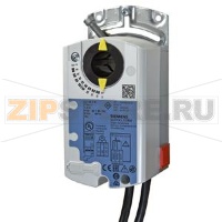 GDD141.1E/RW - Приводы воздушных заслонок для железнодорожного транспорта, DC 24 В, 2-точечный/3-точечный, 5 Нм, 30 с Siemens GDD141.1E/RW