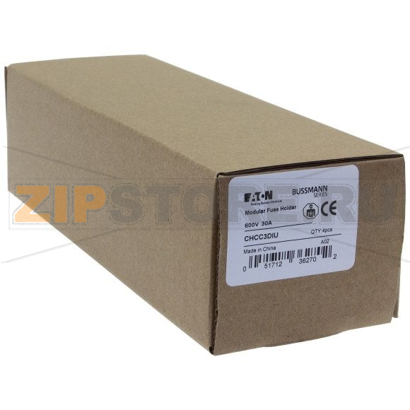 Держатель предохранителя, 30 A, AC 600 В, 10x38 мм, CC, 3P, UL Eaton 3P 10X38 MFH 30A 600V Class 