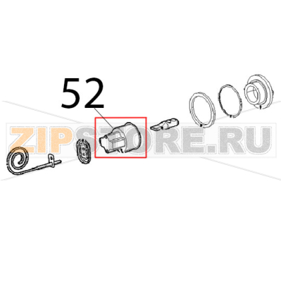 Porta lampada serie 2 per lampada Unox XFT 110 Porta lampada serie 2 per lampada Unox XFT 110Запчасть на деталировке под номером: 52