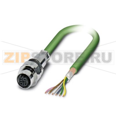 Встраиваемая розетка шинной системы Phoenix Contact SACCEC-M12FSB-5CON-M16/2,0-900 INTERBUS, 5-полюсная, M12, экранированная, с механическим ключом B-типа, монтаж с передней части стенки / резьбовое крепление с M16, позиционируемая, с кабелем шины длиной 2 м, 3 х 2 x 0,25 мм².Минимальный заказ: 1 шт.Упаковка: 1 шт.