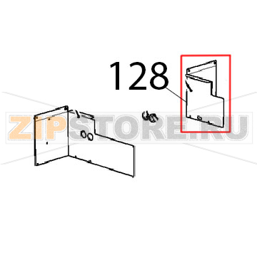 Lamiera copertura elett. gas inox Unox XBC 615EG Lamiera copertura elett. gas inox Unox XBC 615EGЗапчасть на деталировке под номером: 128
