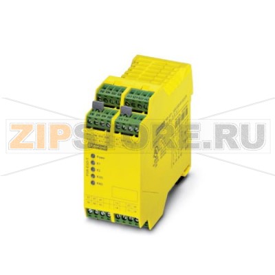 Предохранительное реле для контроля аварийного останова и управления защитной дверцей до SIL 3 или категории 4 Phoenix Contact PSR-SCP- 24DC/ESD/5X1/1X2/T15 PL e согласно EN ISO 13849, автоматическая или ручная активация, 3 замыкающих контакта, 1 размыкающий контакт, 2 замыкающих контакта с задержкой отключения 15,0 секунд, вставные клеммы с винтовыми зажимами.Минимальный заказ: 1 шт.Упаковка: 1 шт.