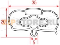 GUARNIZIONE AD INCASTRO 1275x650 mm