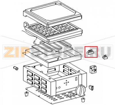 Three holes domino Roller Grill GES 10 Three holes domino Roller Grill GES 10Запчасть на 