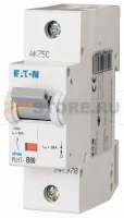 Выключатель автоматический 80А, кривая откл. D, 1 полюс, откл. способность 20 кА Eaton PLHT-D80