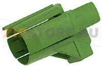 Зеленая опора ручки крана