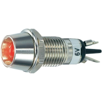 Лампа светодиодная 6 В/DC, сигнальная, красная SCI R9-115L