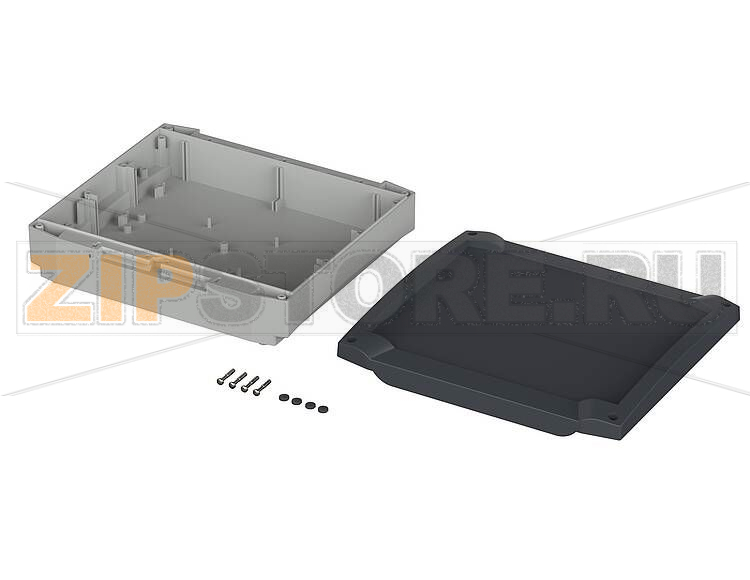 Корпус плоский с плёночной крышкой, 229x203x59 мм, IP 65 Bopla BCD 200 Set 12-7024 