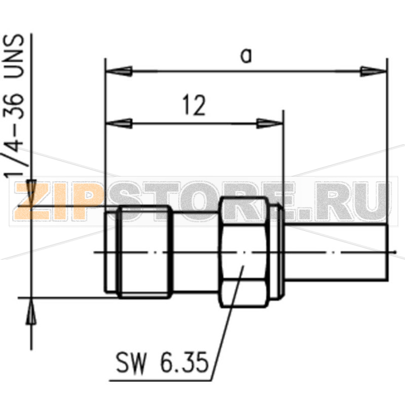 Разъем SMA, 50 Ом, 1 шт Telegärtner J01151A0351 
