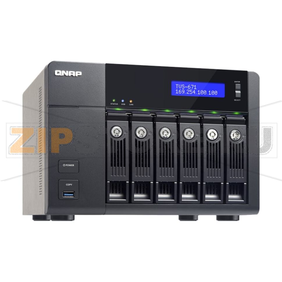 Накопитель сетевой QNAP TVS-671 
