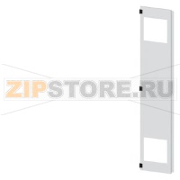 SIVACON, door half, left, with cutout for filter fan, with ventilation openings H: 2200 mm, W: 400 mm, RAL 7035, Protection class 1 Siemens 8MF1240-2UT25-3BA2