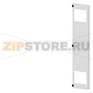 SIVACON, door half, left, with cutout for filter fan, with ventilation openings H: 2200 mm, W: 400 mm, RAL 7035, Protection class 1 Siemens 8MF1240-2UT25-3BA2 