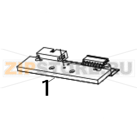 Печатающая термоголовка TSC PEX-1220 (600dpi) Печатающая головка для принтера TSC PEX-1220 (600dpi)Запчасть на деталировке под номером: 1