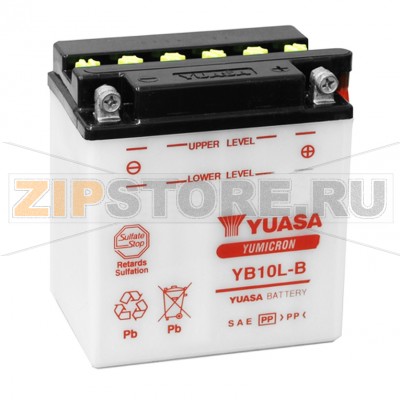 YUASA YB10L-B Мото аккумулятор Yuasa YB10L-B Напряжение АКБ: 12VЕмкость АКБ: 11Ah