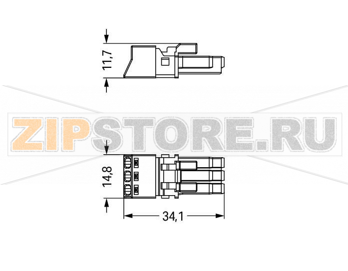 Разъем; 3-пол.; Код. A; 1,50 mm; белые Wago 890-223 Protected against mismating and maintenance-freePush-in CAGE CLAMP® spring pressure connection technology allows solid conductors to be simply pushed into a unit.Low profile with 4.4 mm pole spacingWhen assembled, the installation connectors comply with IP40 and are suitable for easily accessible areas....