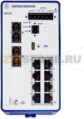 Коммутатор управляемый, 10 портов Hirschmann BRS20-1000M2M2-STCY99HHSESXX.X.XX 